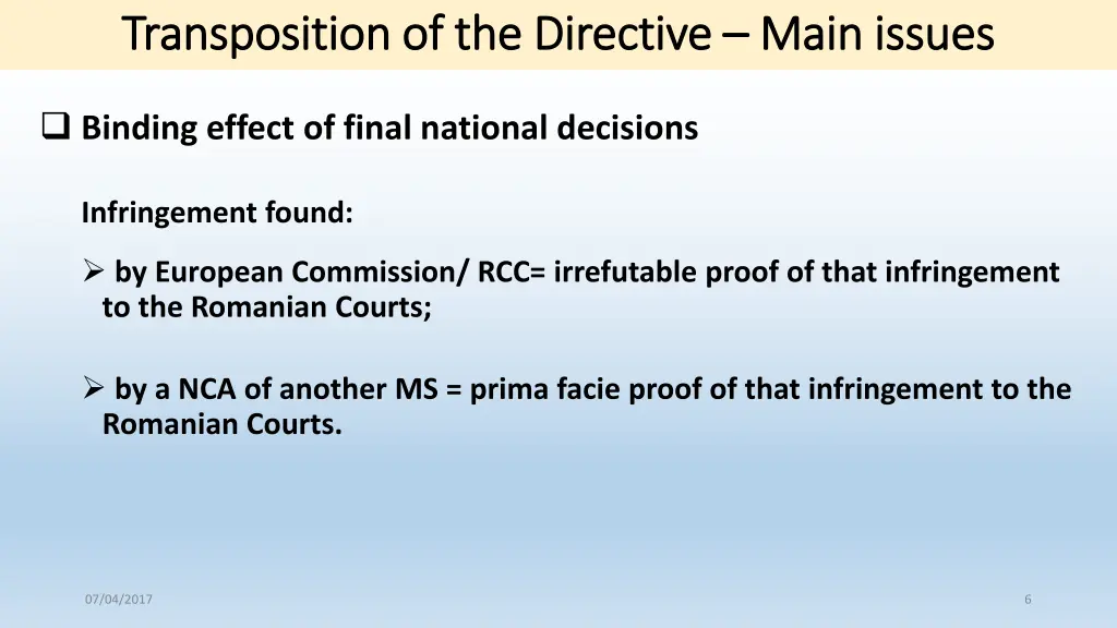 transposition of the directive transposition 4