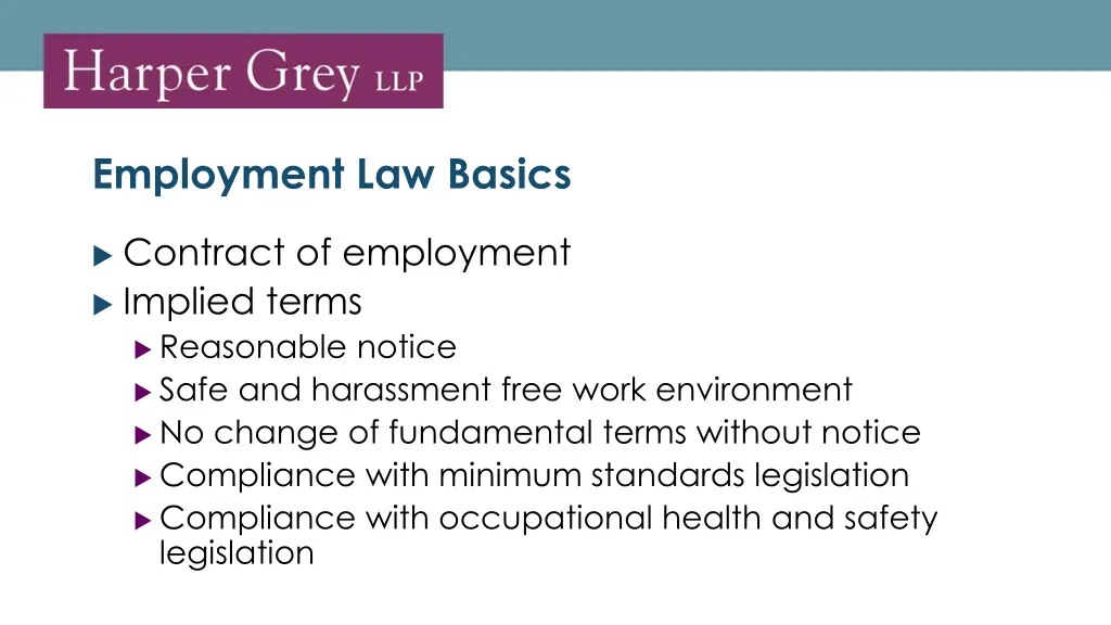 employment law basics