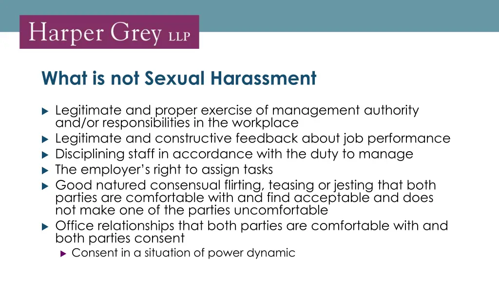 what is not sexual harassment