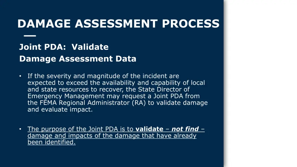 damage assessment process 3