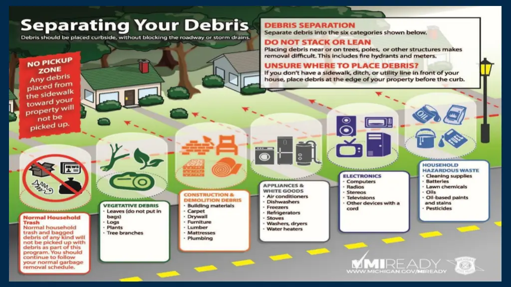 example debris staging area