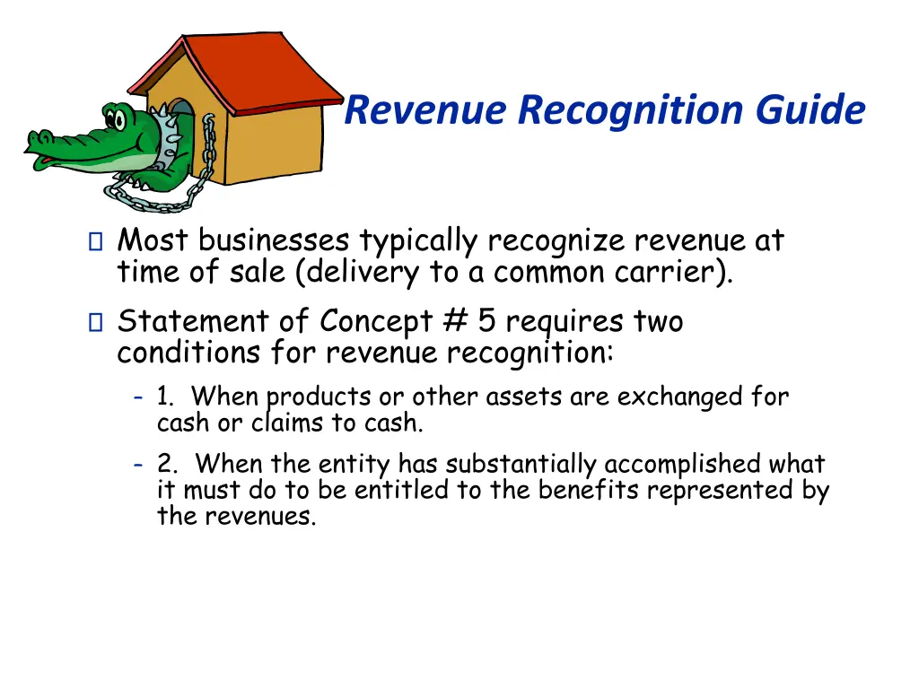 revenue recognition guide