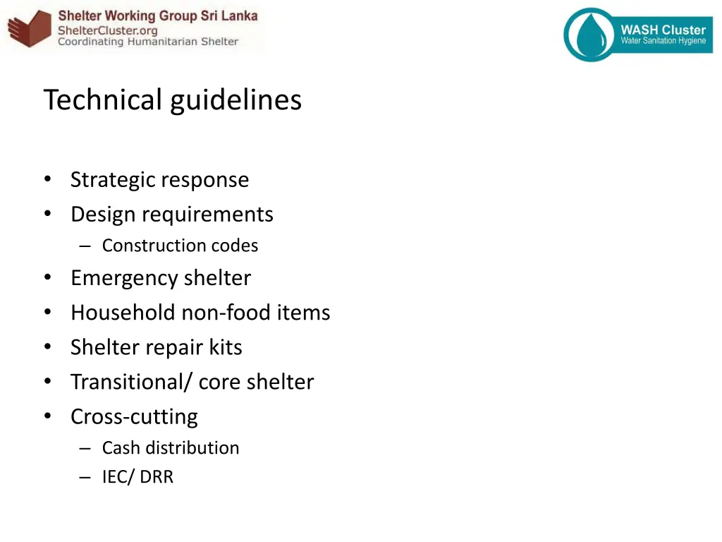 technical guidelines