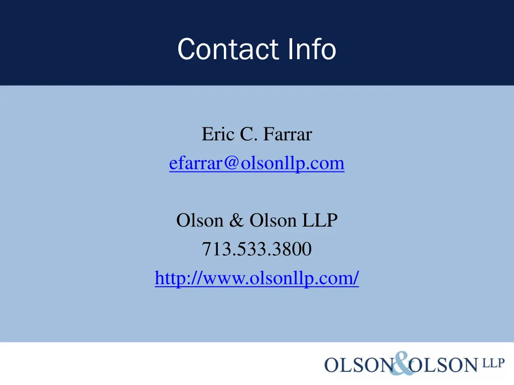 contact info