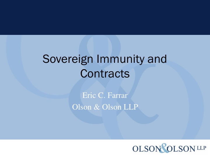 sovereign immunity and contracts