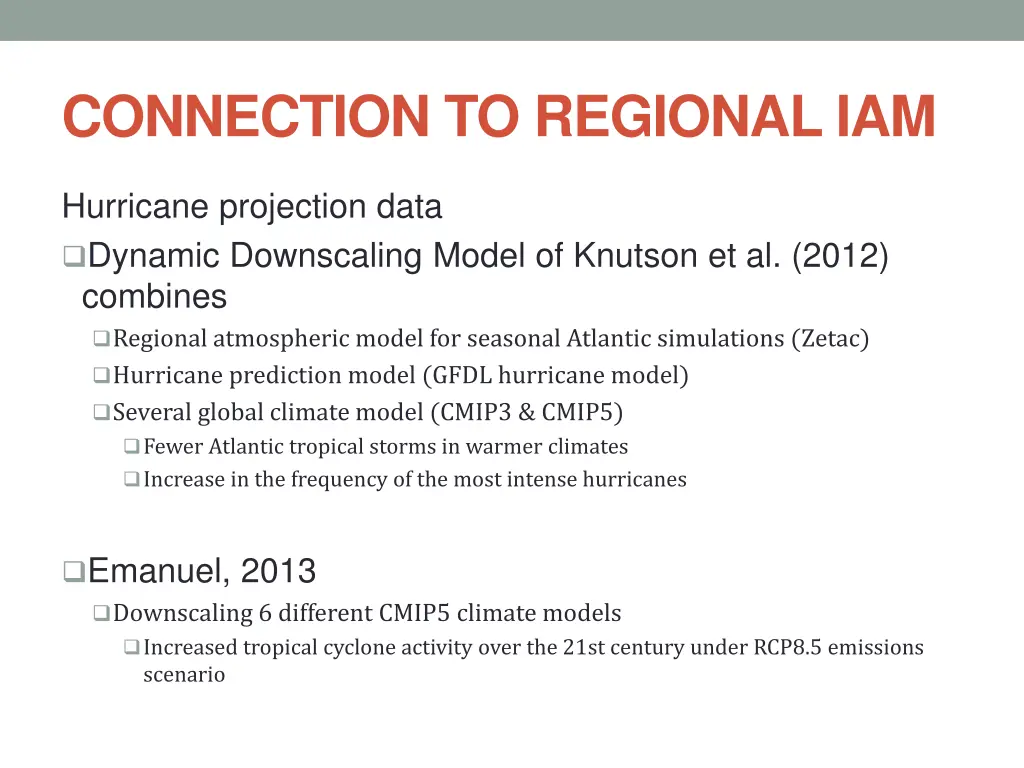 connection to regional iam 1