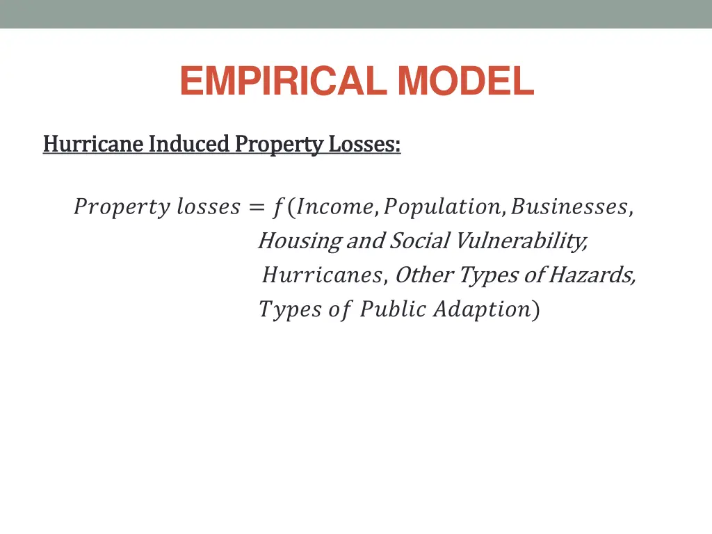 empirical model