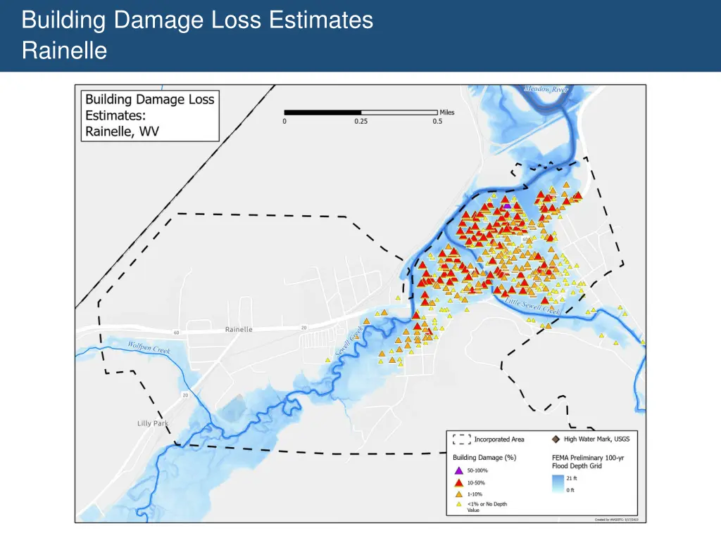 building damage loss estimates rainelle