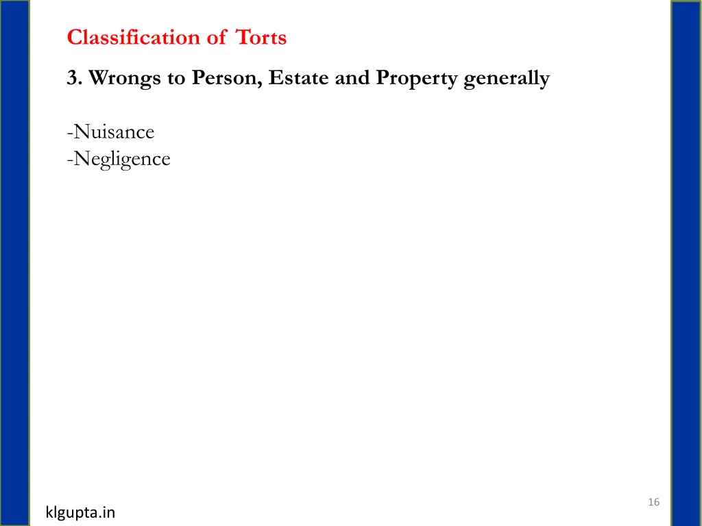 classification of torts 3