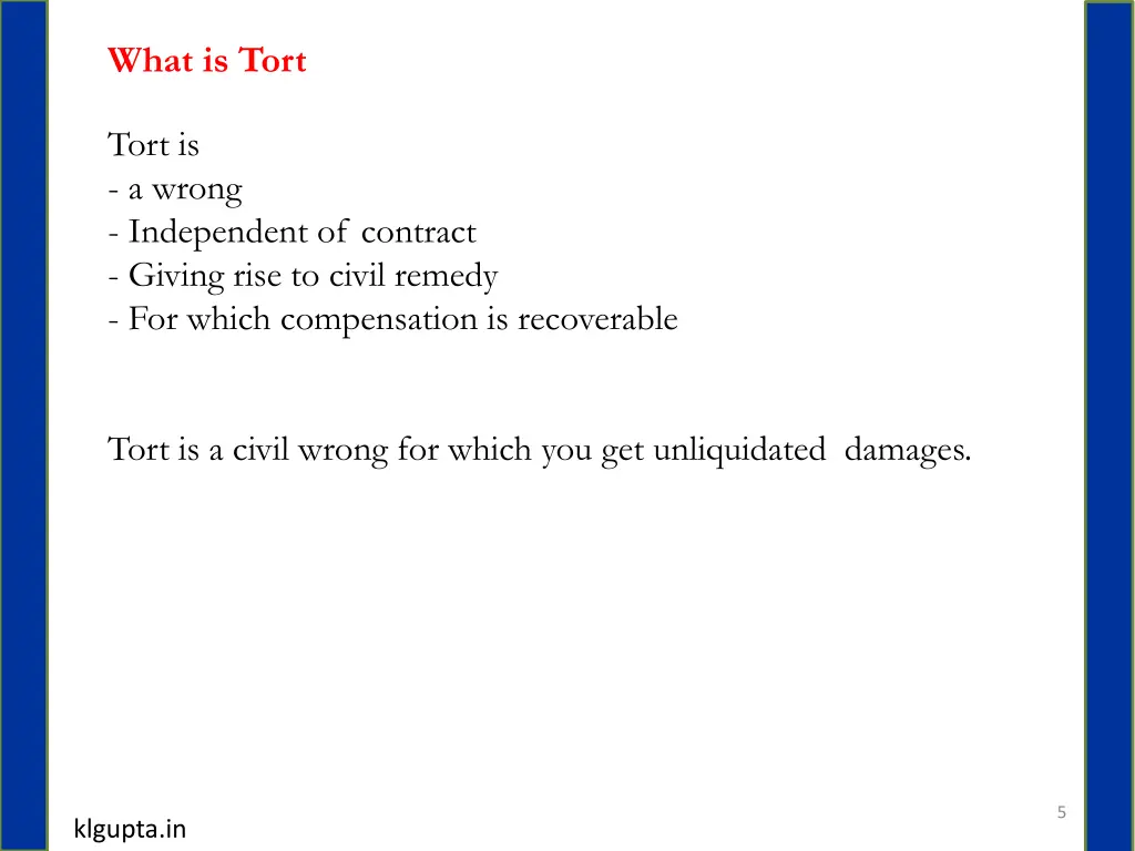 what is tort