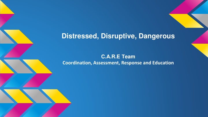 distressed disruptive dangerous