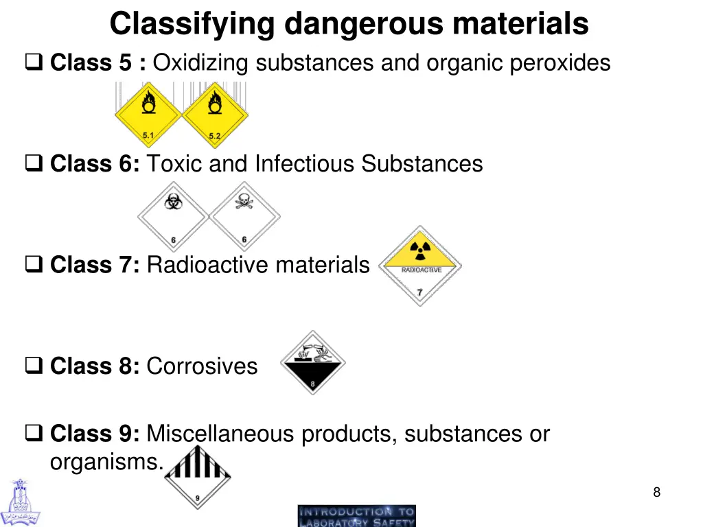 classifying dangerous materials 1