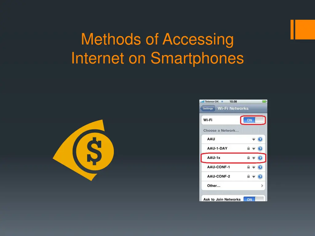 methods of accessing internet on smartphones