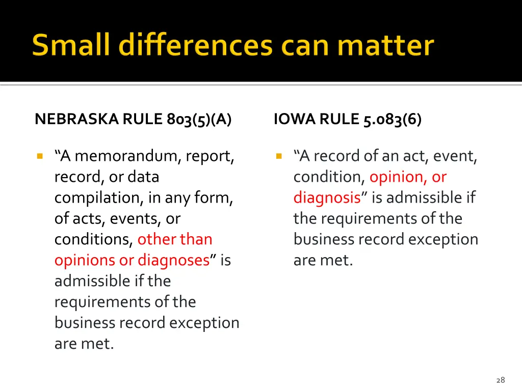 nebraska rule 803 5 a