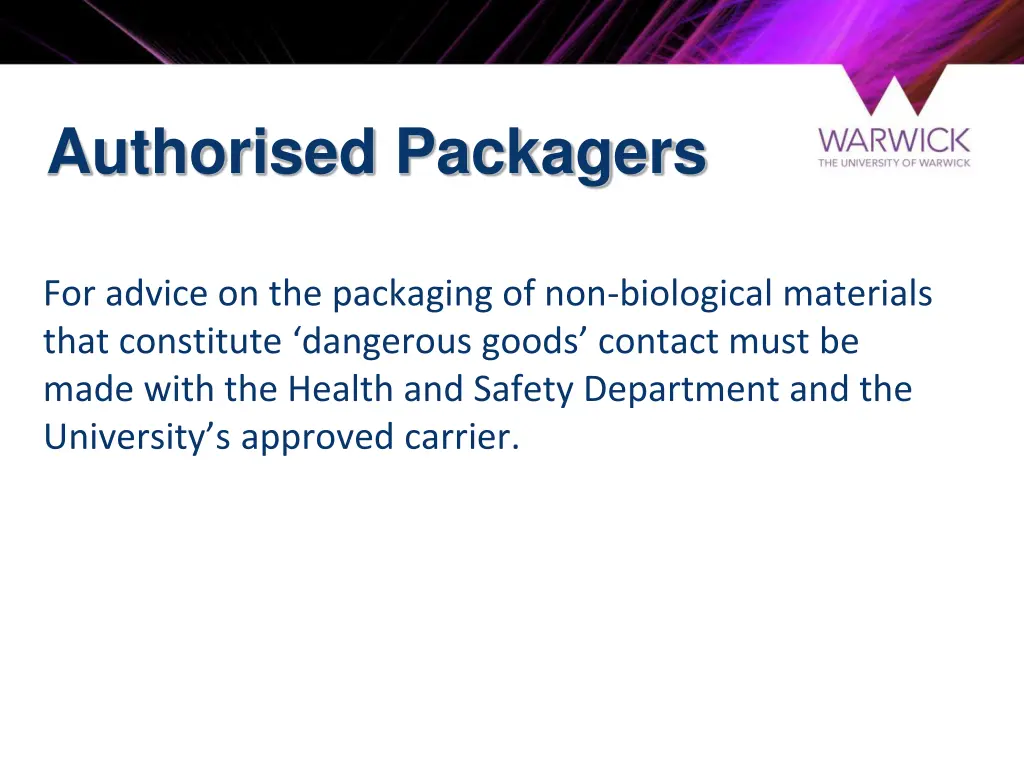 authorised packagers 1