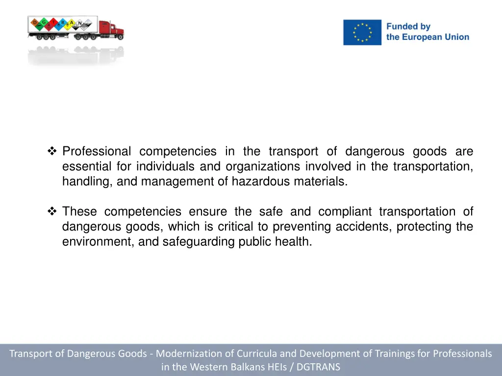 professional competencies in the transport