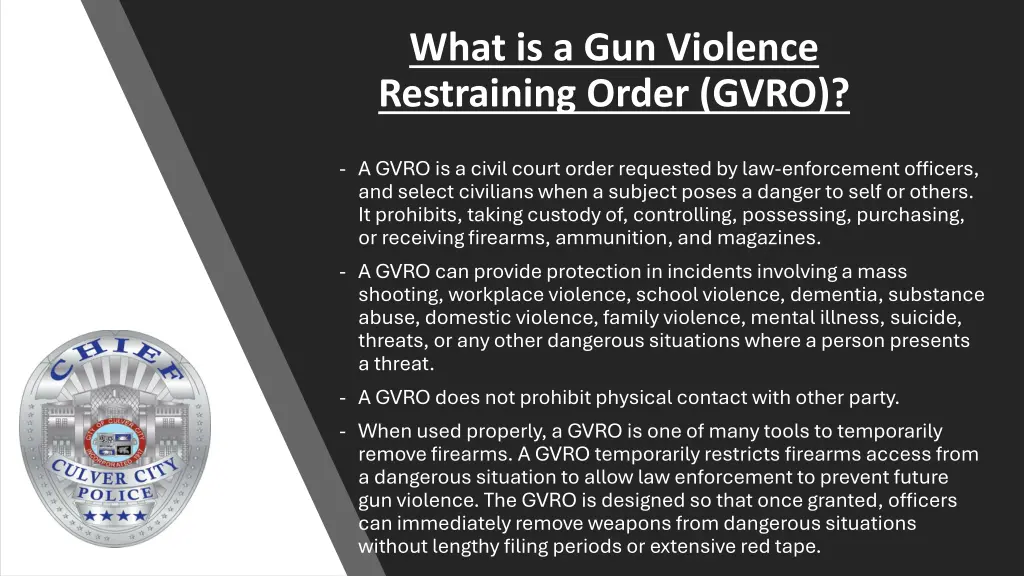 what is a gun violence restraining order gvro