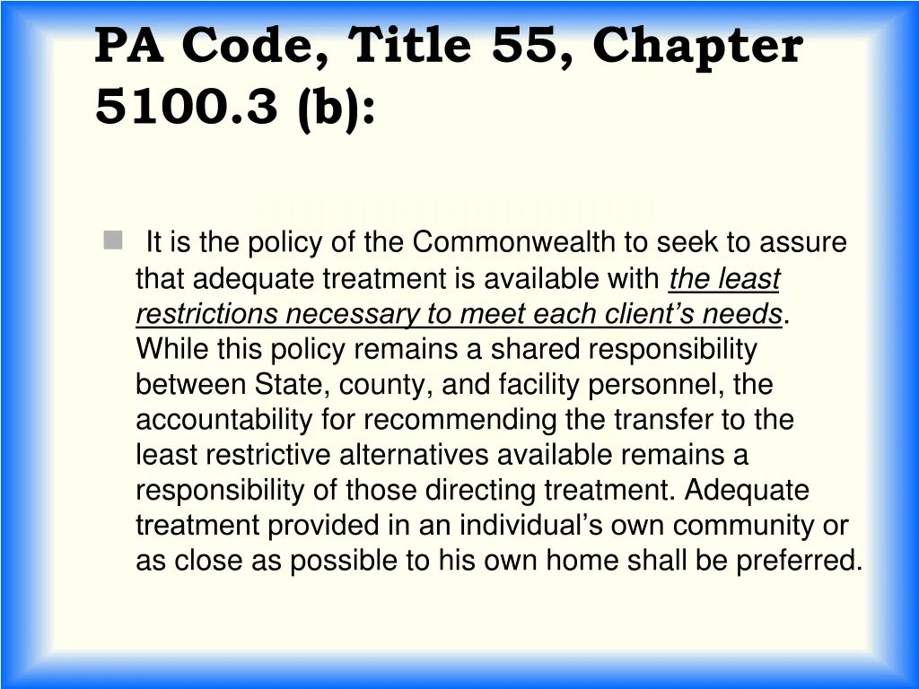 pa code title 55 chapter 5100 3 b