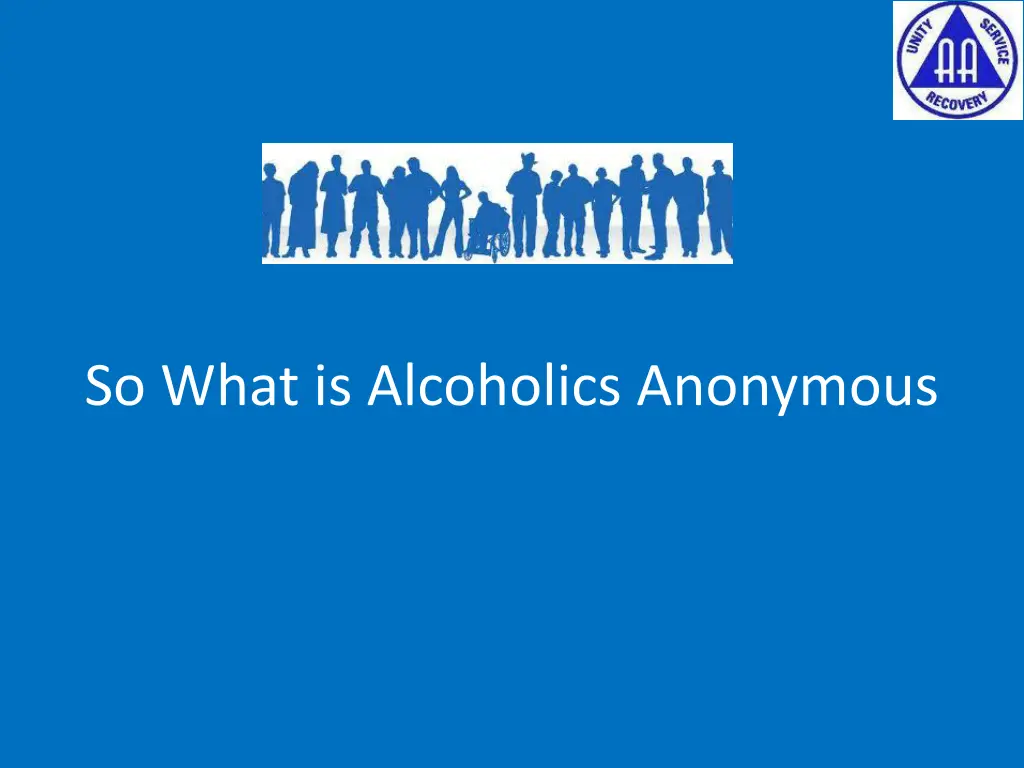 so what is alcoholics anonymous