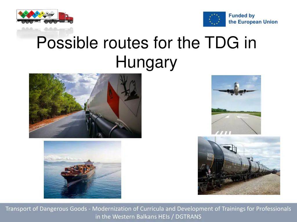 possible routes for the tdg in hungary