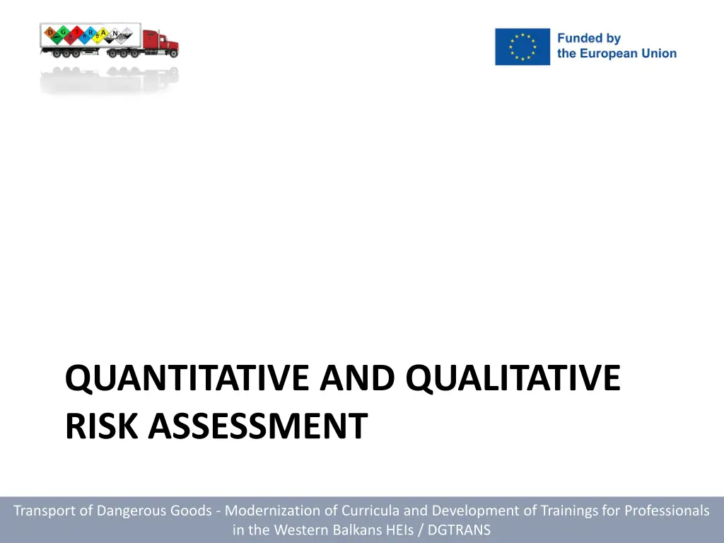 quantitative and qualitative risk assessment