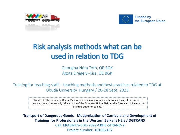 risk analysis methods what can be risk analysis