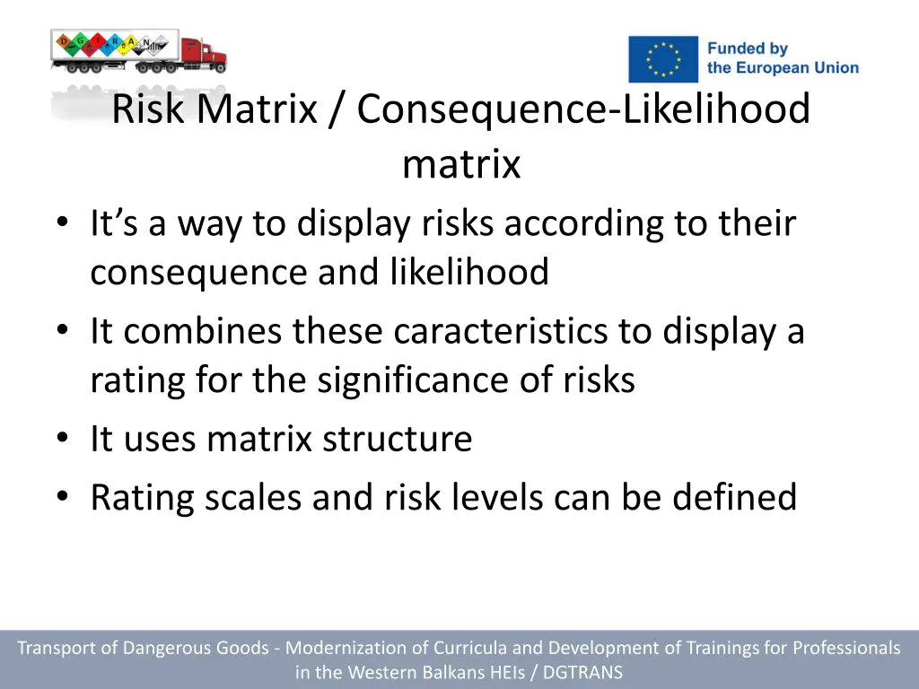 risk matrix consequence likelihood matrix