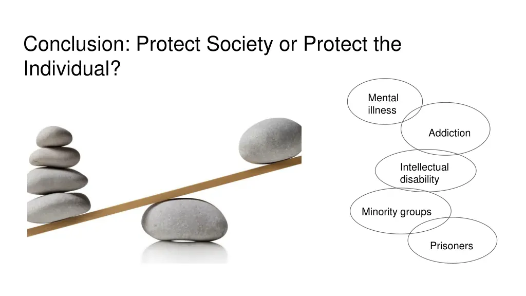 conclusion protect society or protect