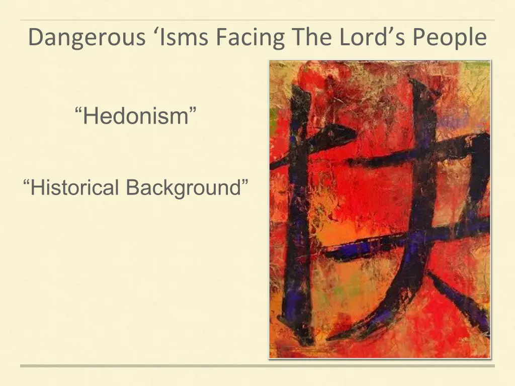 dangerous isms facing the lord s people 1