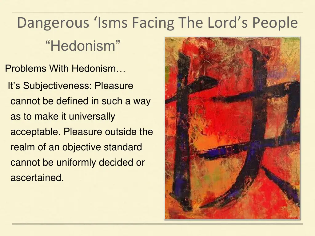 dangerous isms facing the lord s people 6