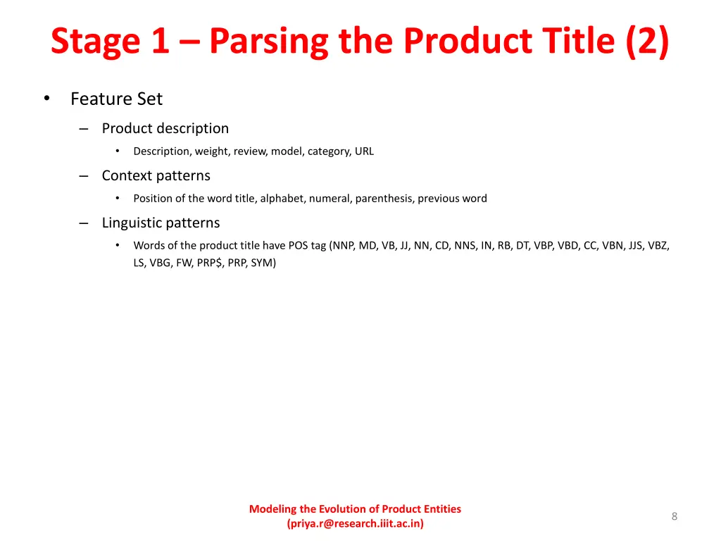 stage 1 parsing the product title 2