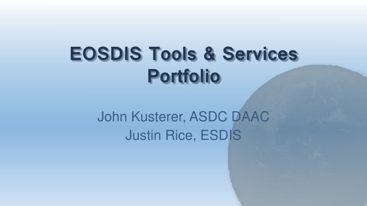 eosdis tools services portfolio