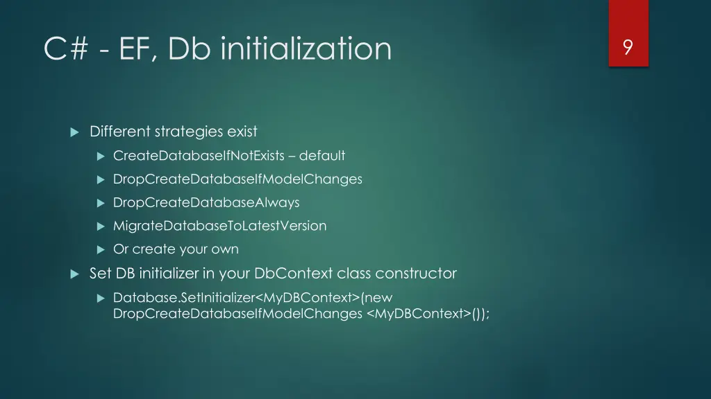 c ef db initialization 1