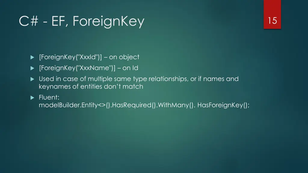 c ef foreignkey