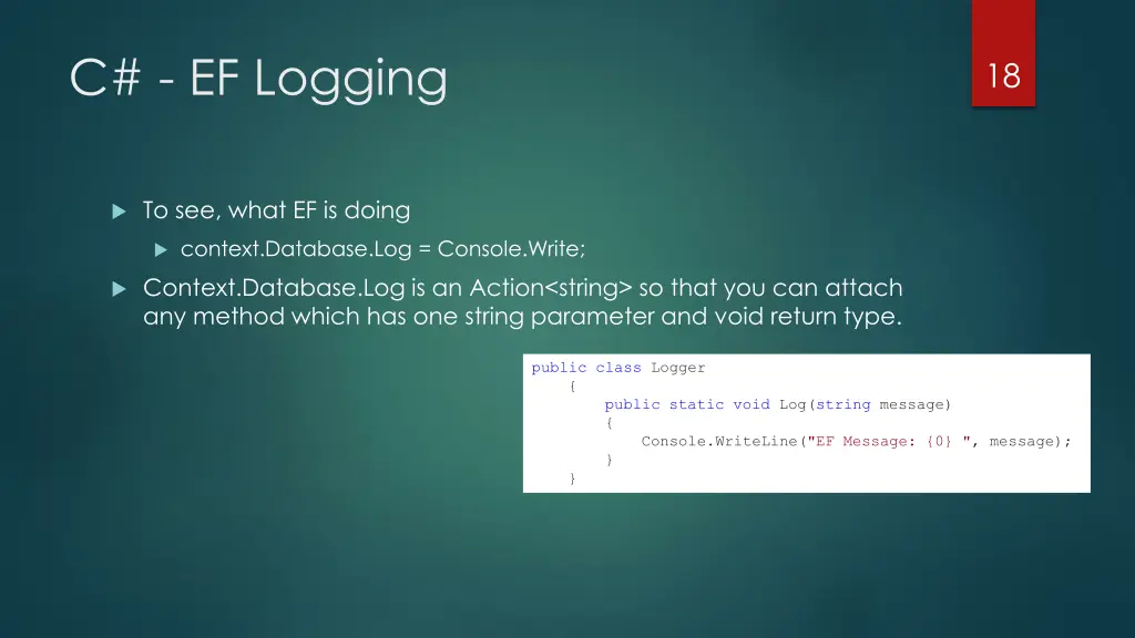 c ef logging