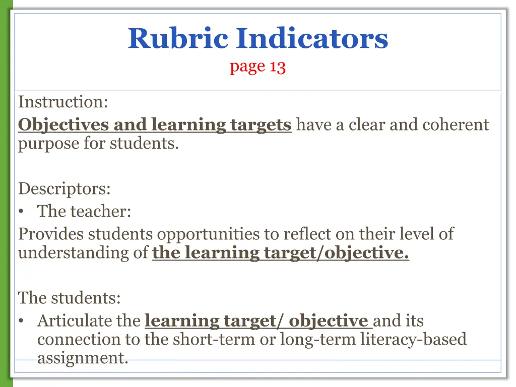 rubric indicators page 13 2