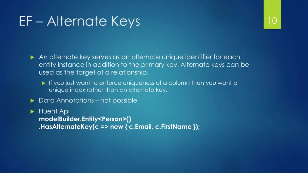 ef alternate keys