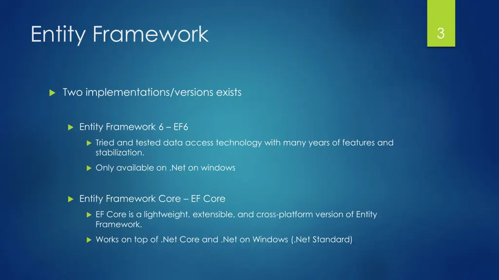 entity framework