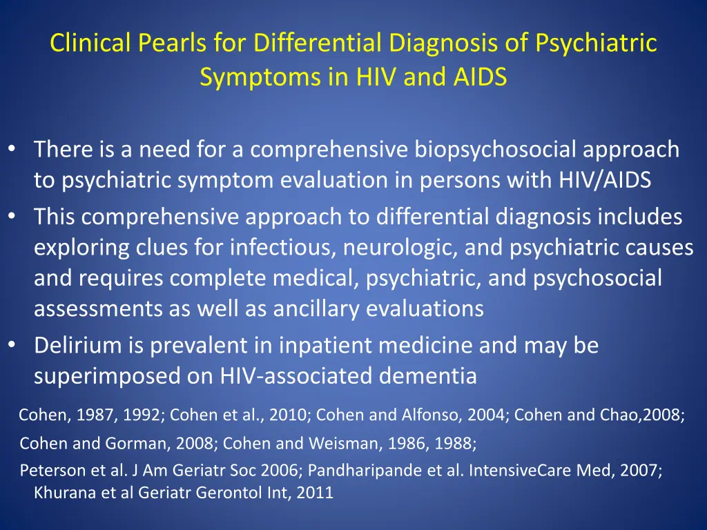 clinical pearls for differential diagnosis