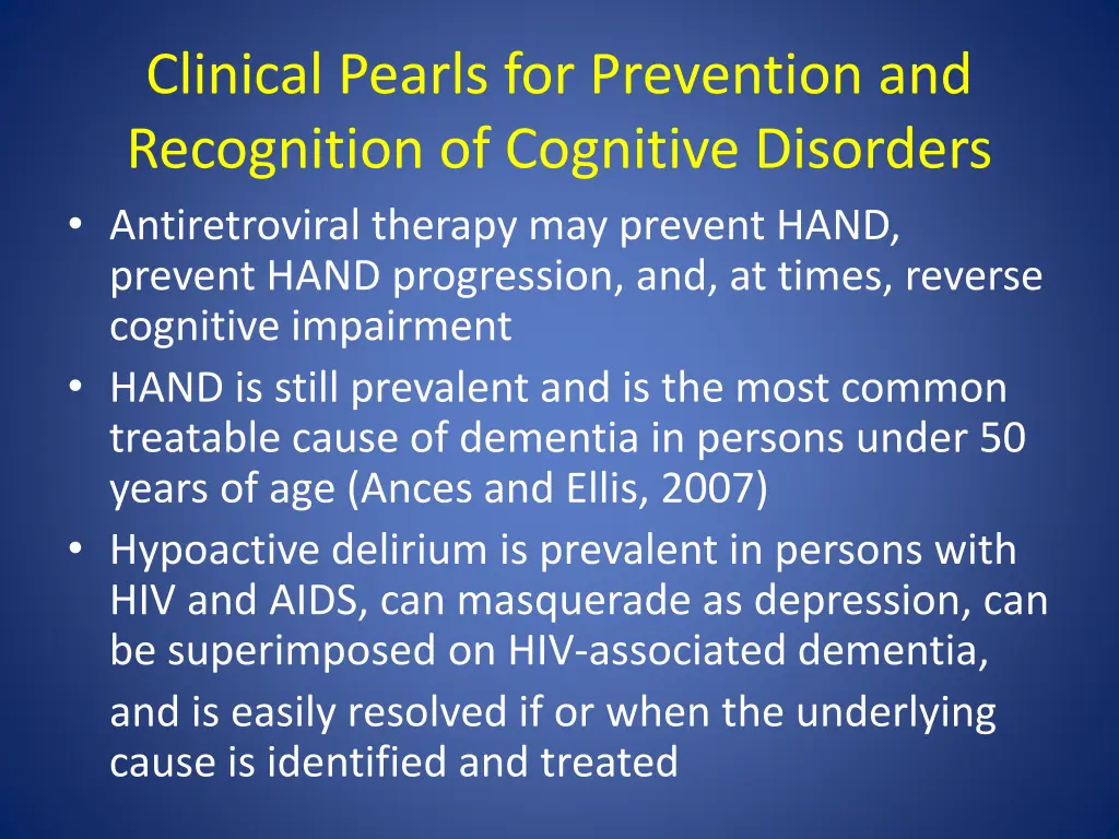 clinical pearls for prevention and recognition 1