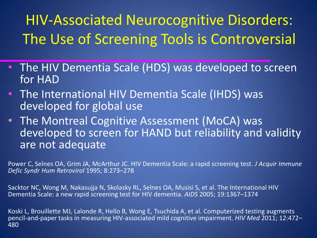 hiv associated neurocognitive disorders