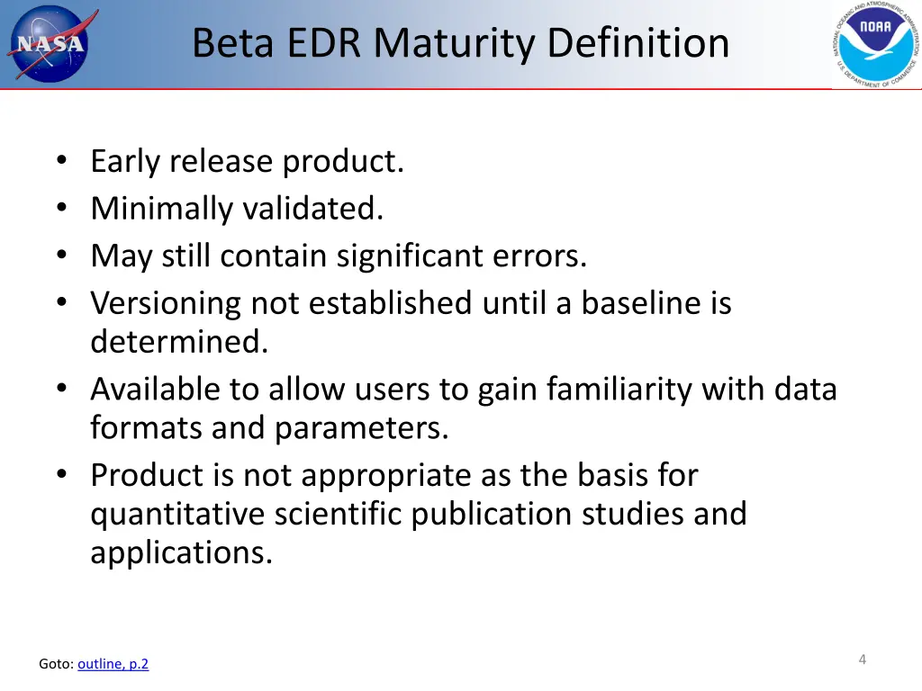 beta edr maturity definition