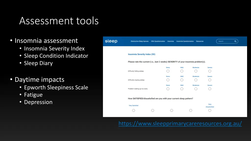 assessment tools