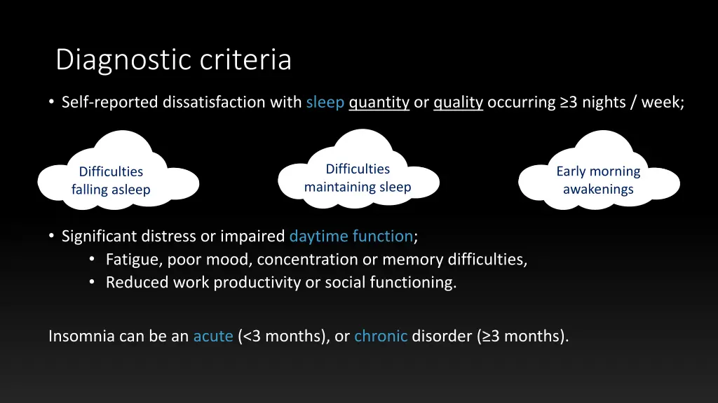 diagnostic criteria