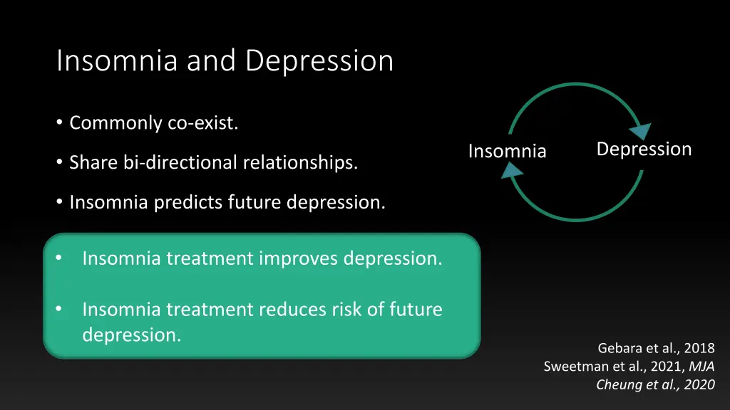 insomnia and depression