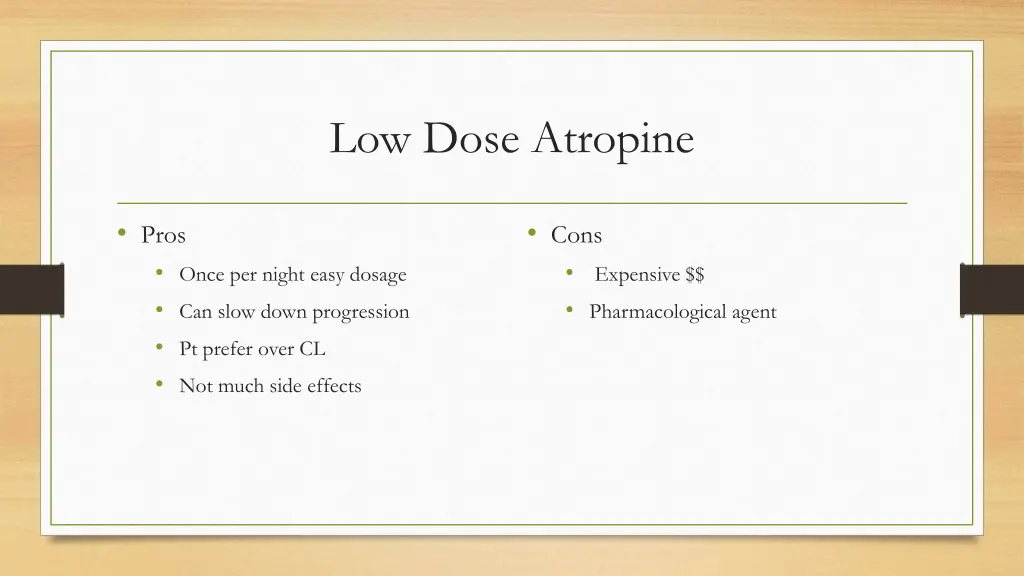 low dose atropine