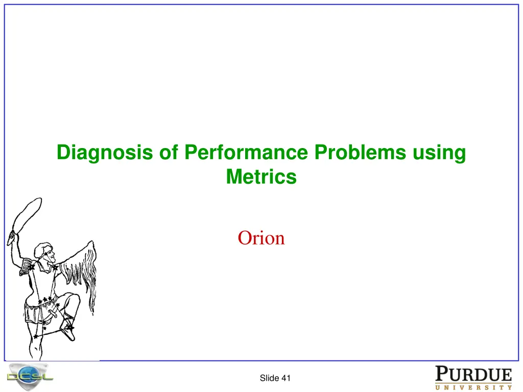 diagnosis of performance problems using metrics