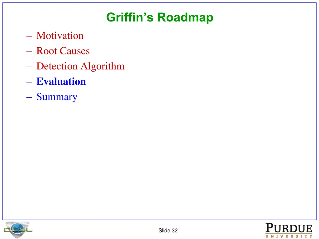 griffin s roadmap