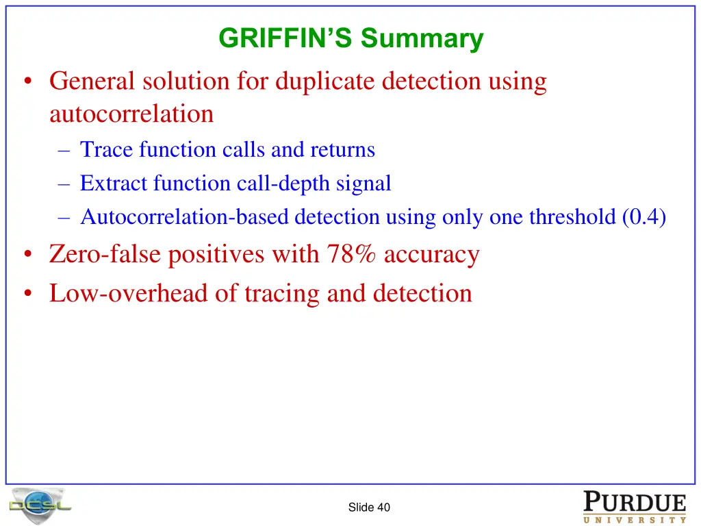 griffin s summary