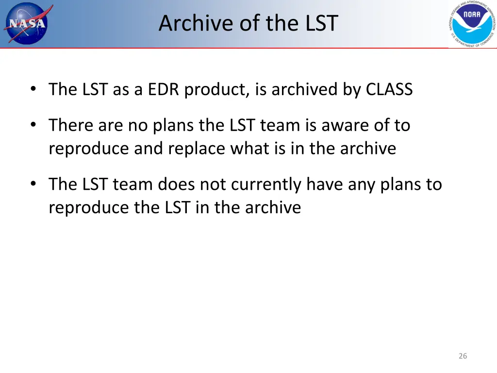 archive of the lst